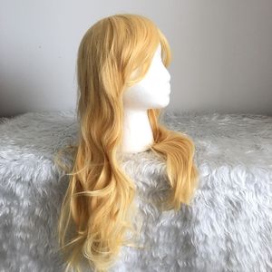 Synthetic wig yellow